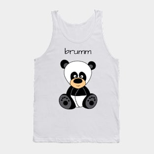 cute Panda Bear Cartoon Tank Top